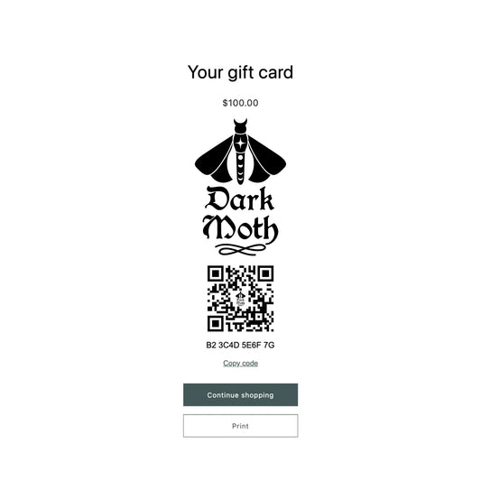 CLASSIC Dark Moth Digital Gift Card