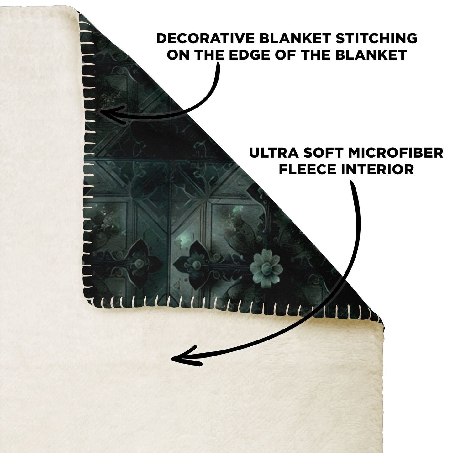 CROSSES OF MIST- Premium Microfleece Blanket