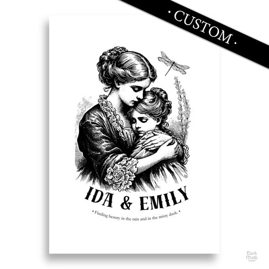 SILENCE - CUSTOMIZABLE Victorian Gothic Art Print (3 sizes) (Copy)