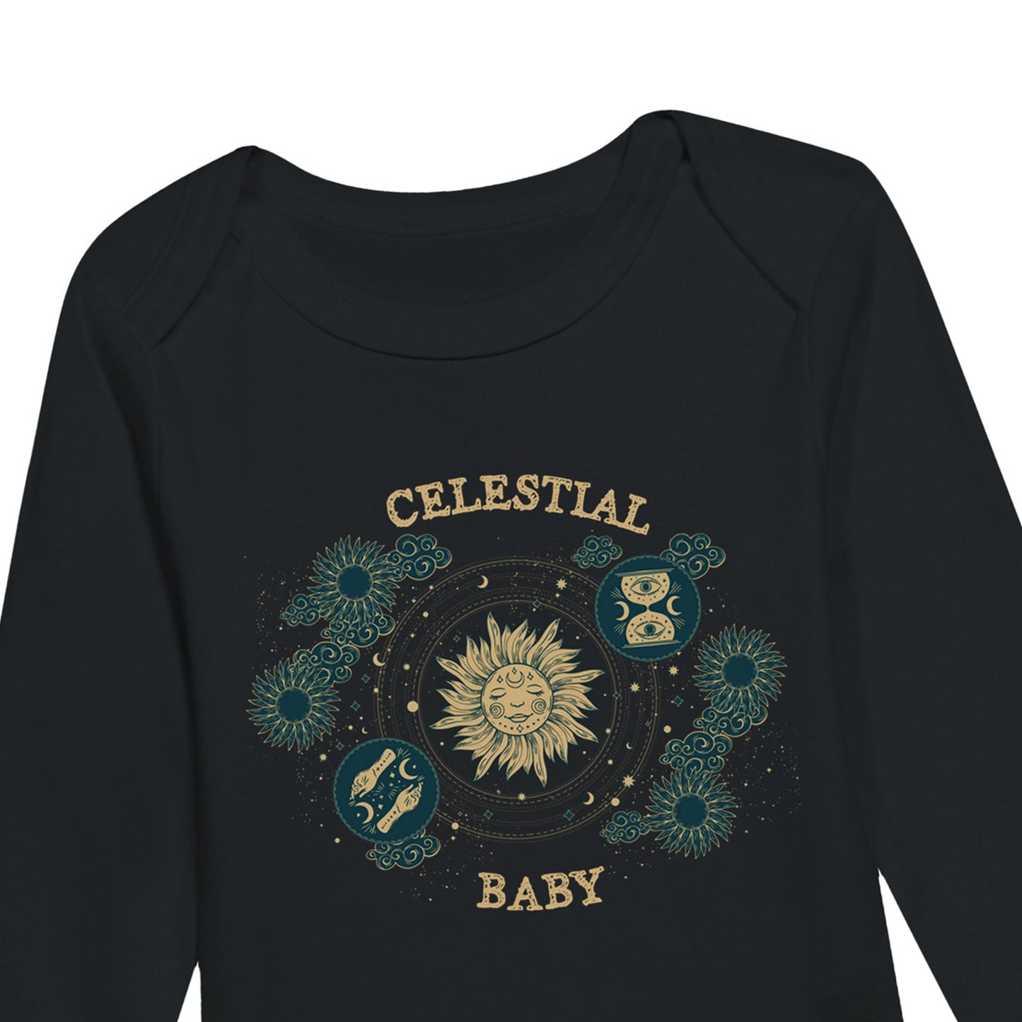 CELESTIAL BABY - Long Sleeve Baby Bodysuit