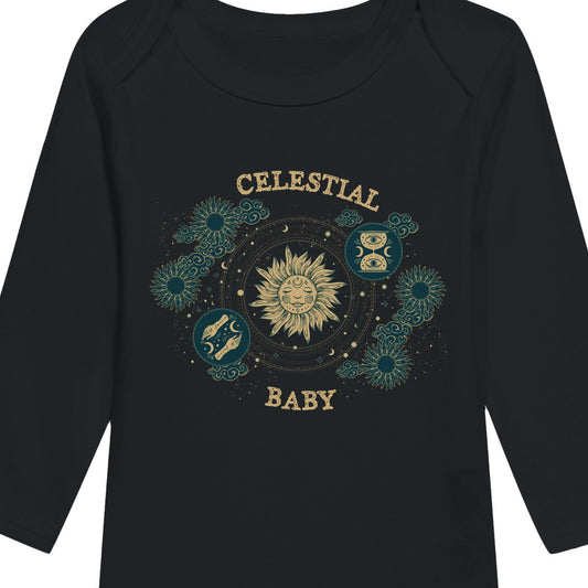 CELESTIAL BABY - Long Sleeve Baby Bodysuit