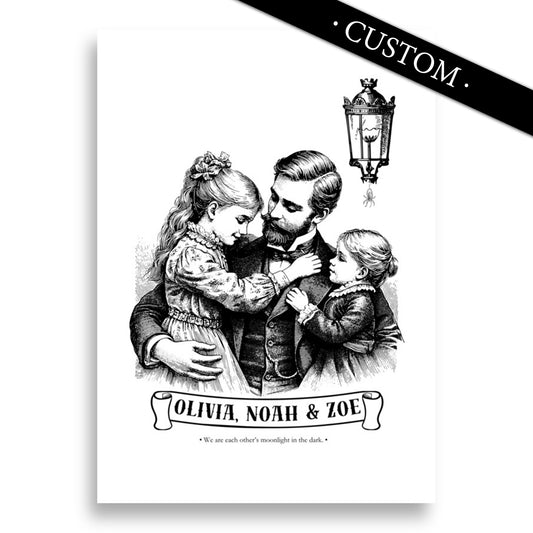 FATHER - CUSTOMIZABLE Victorian Gothic Art Print (3 sizes)