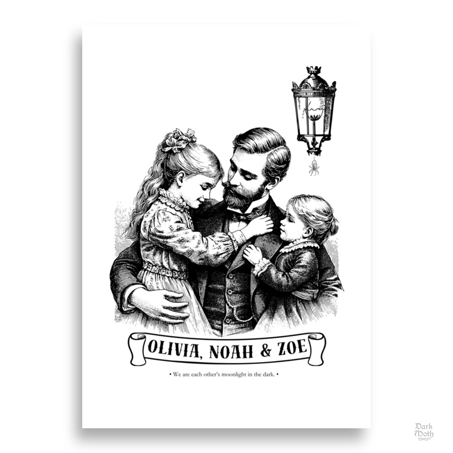 FATHER - CUSTOMIZABLE Victorian Gothic Art Print (3 sizes)