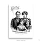 CUSTOMIZABLE Victorian Gothic Art Print (3 sizes) "FAMILY SHADOWS"