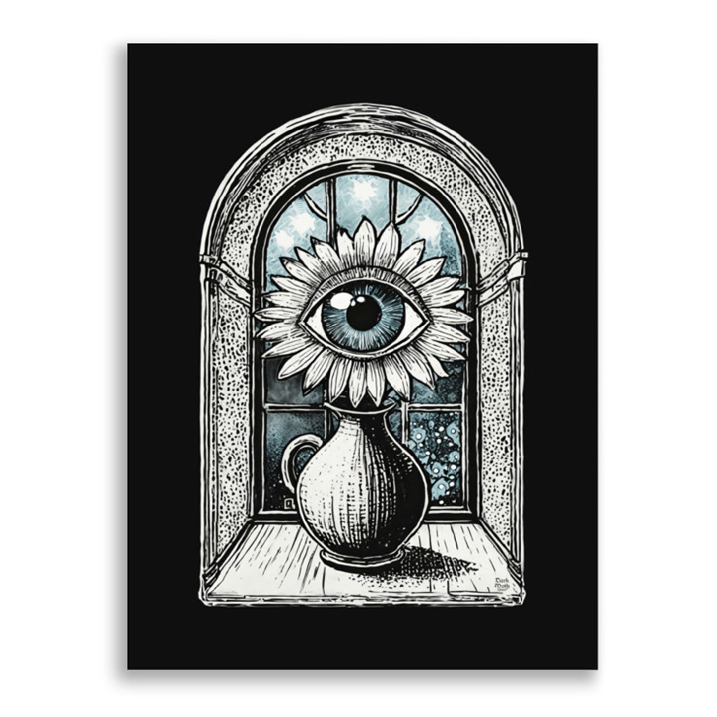NIGHTWATCH - Gothic Art Print 30x40cm / 11.8x15.7in