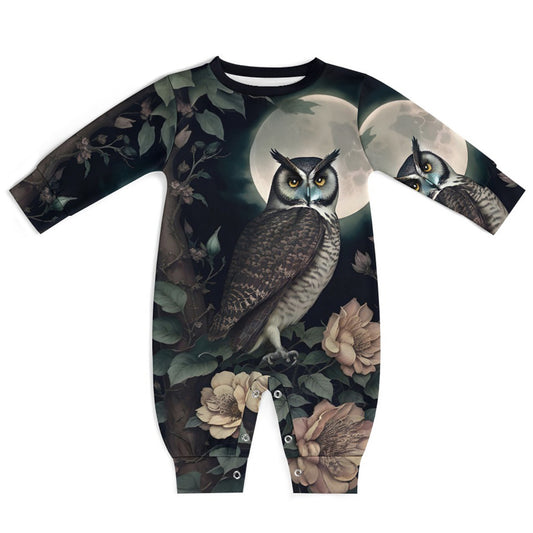 THE OWL - Long Sleeve Baby Romper