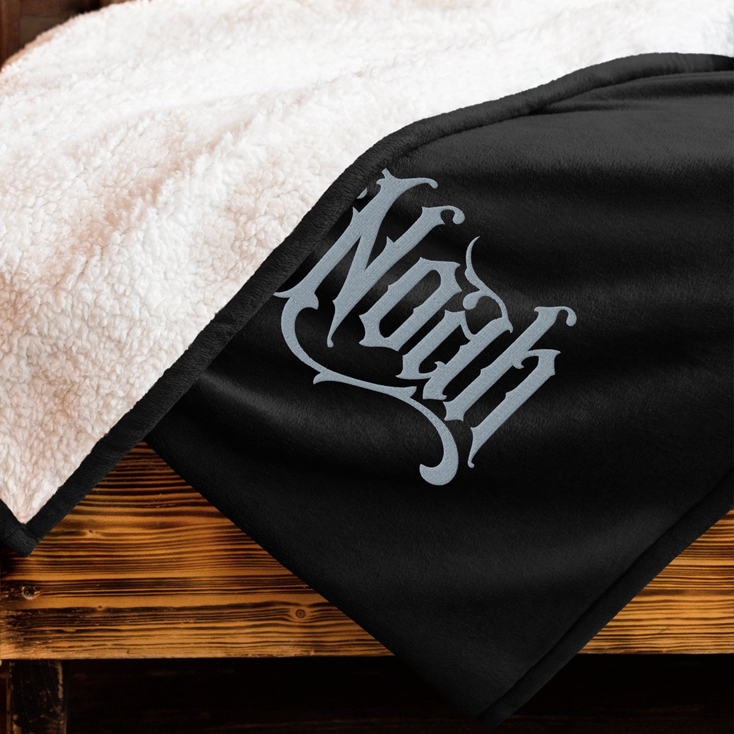 GOTHIC NAME - Personalized Embroidered Reading Blanket