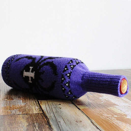 NIGHT OF DARKNESS Knitted Wine Bottle Covers