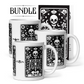 "MYSTICAL TRILOGY" 3 Tarot Mugs + 3 Reading Cards BUNDLE