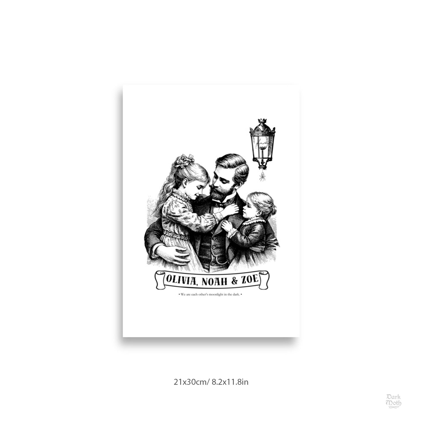 FATHER - CUSTOMIZABLE Victorian Gothic Art Print (3 sizes)