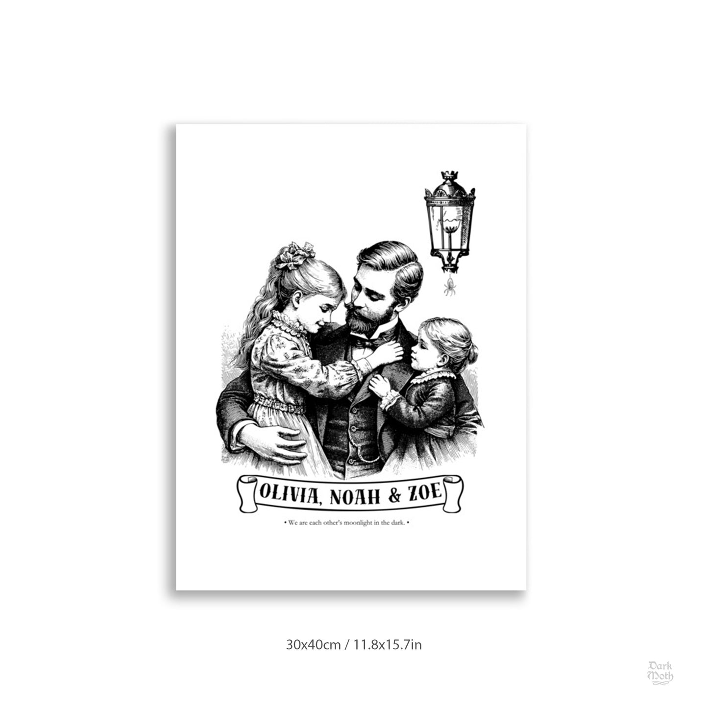 FATHER - CUSTOMIZABLE Victorian Gothic Art Print (3 sizes)