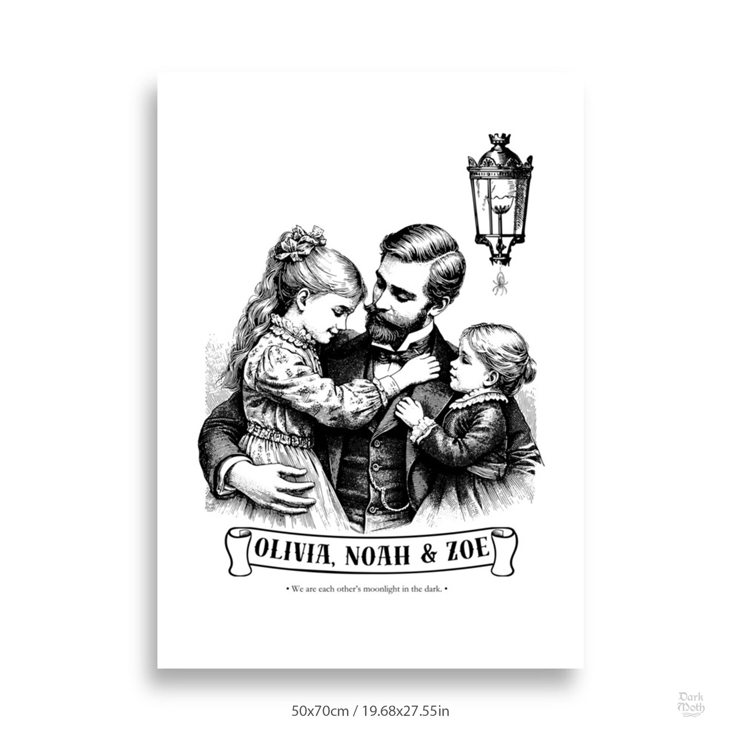 FATHER - CUSTOMIZABLE Victorian Gothic Art Print (3 sizes)